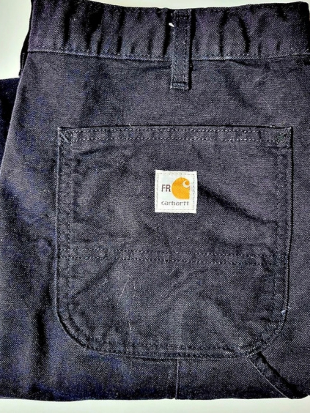 Carhartt FR Washed Duck Work Dungaree Flame-Resistant Pants Waist 32 Black